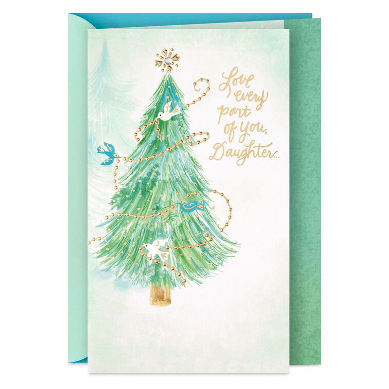 You're Life's Greatest Blessing Christmas Card for Daughter
