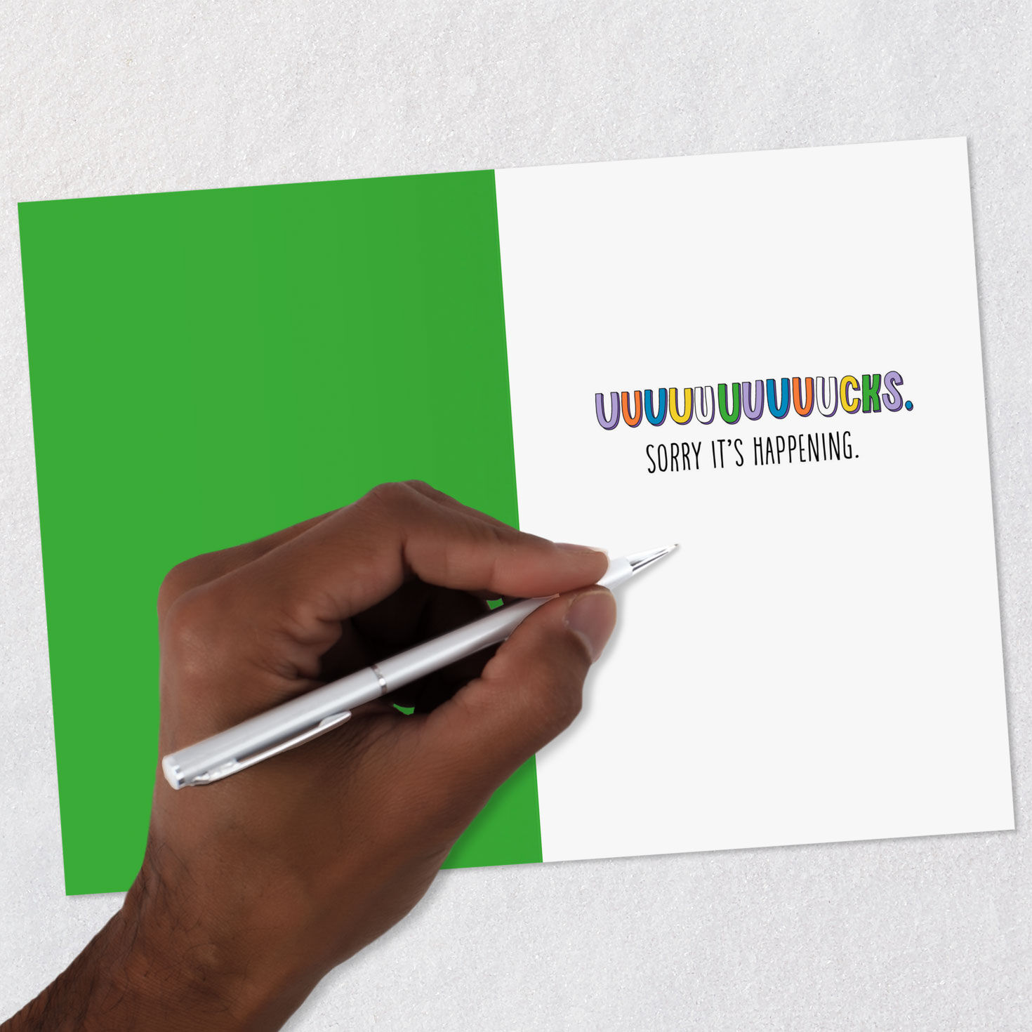 Megaphone Message Encouragement Card signing card image number 6