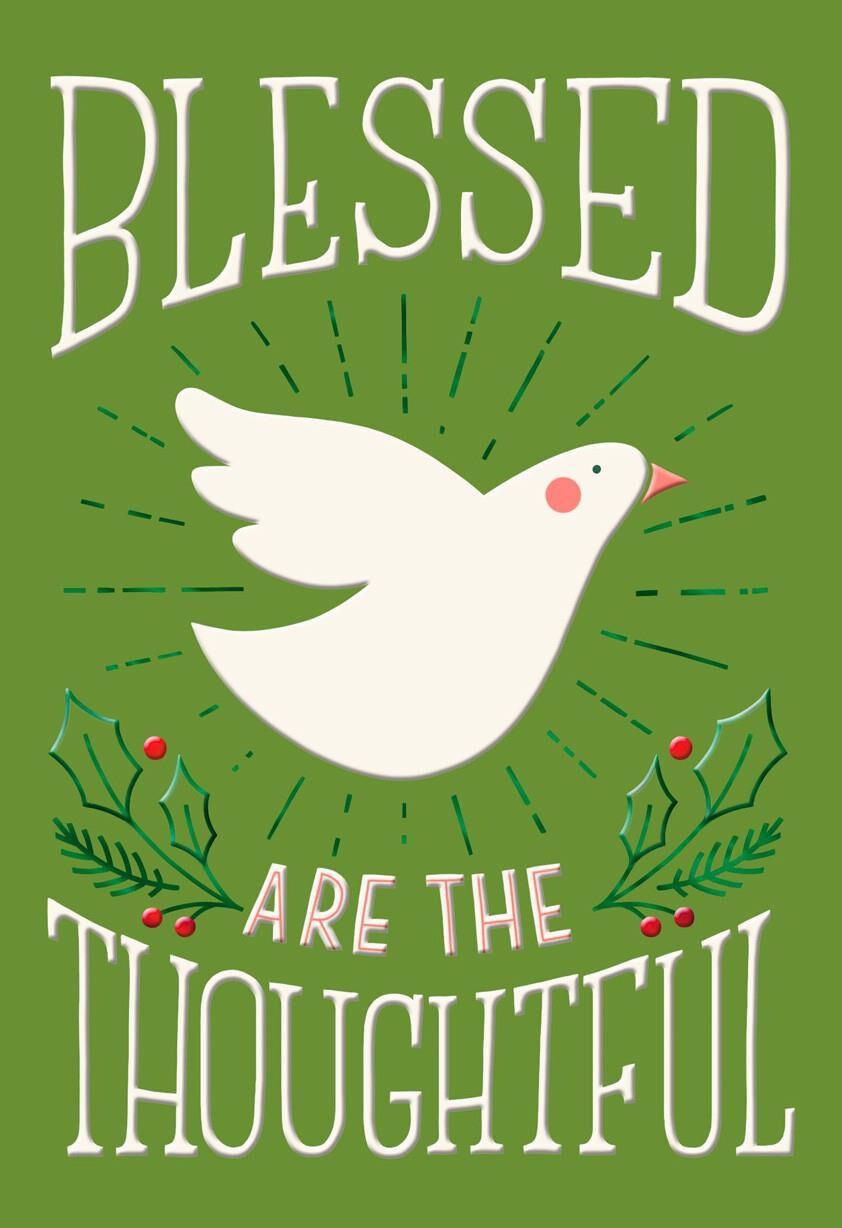 White Dove Thank You Christmas Card - Greeting Cards - Hallmark