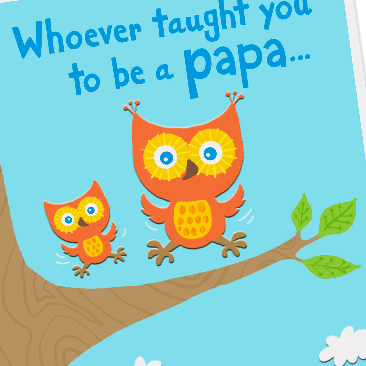 Grandparents Day Card for Grandpa Owl Card Front Detail image number 4
