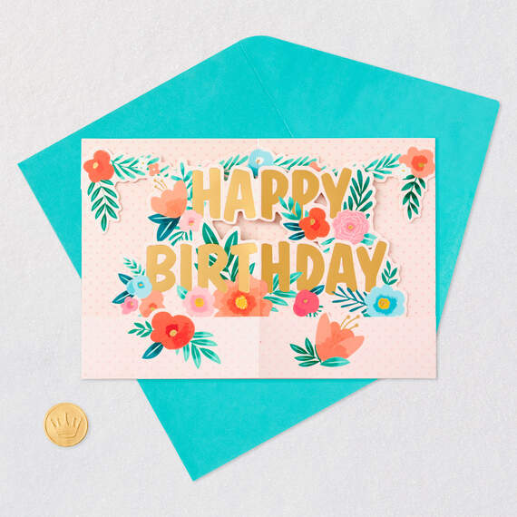 Thankful for You 3D Pop-Up Birthday Card - Greeting Cards | Hallmark