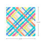 Bright Pastel Plaid Dinner Napkins, Set of 16, , large image number 3