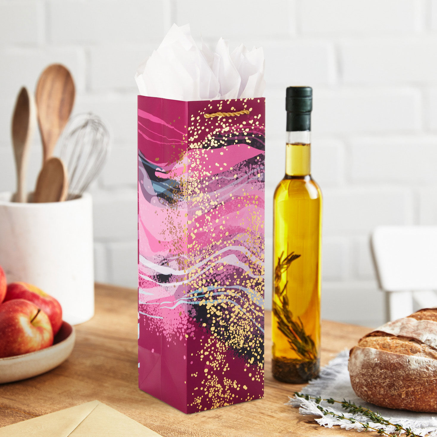 13" Marbled Purple Wine Gift Bag for only USD 4.49 | Hallmark
