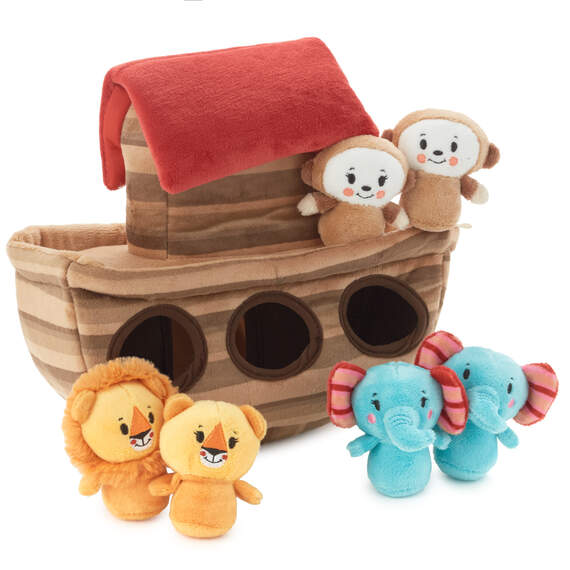 Noah's Ark and Animals Plush Playset, 7 Pieces, , large image number 4