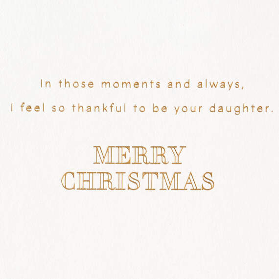 Thankful to Be Your Daughter Christmas Card for Mom and Dad, , large image number 3