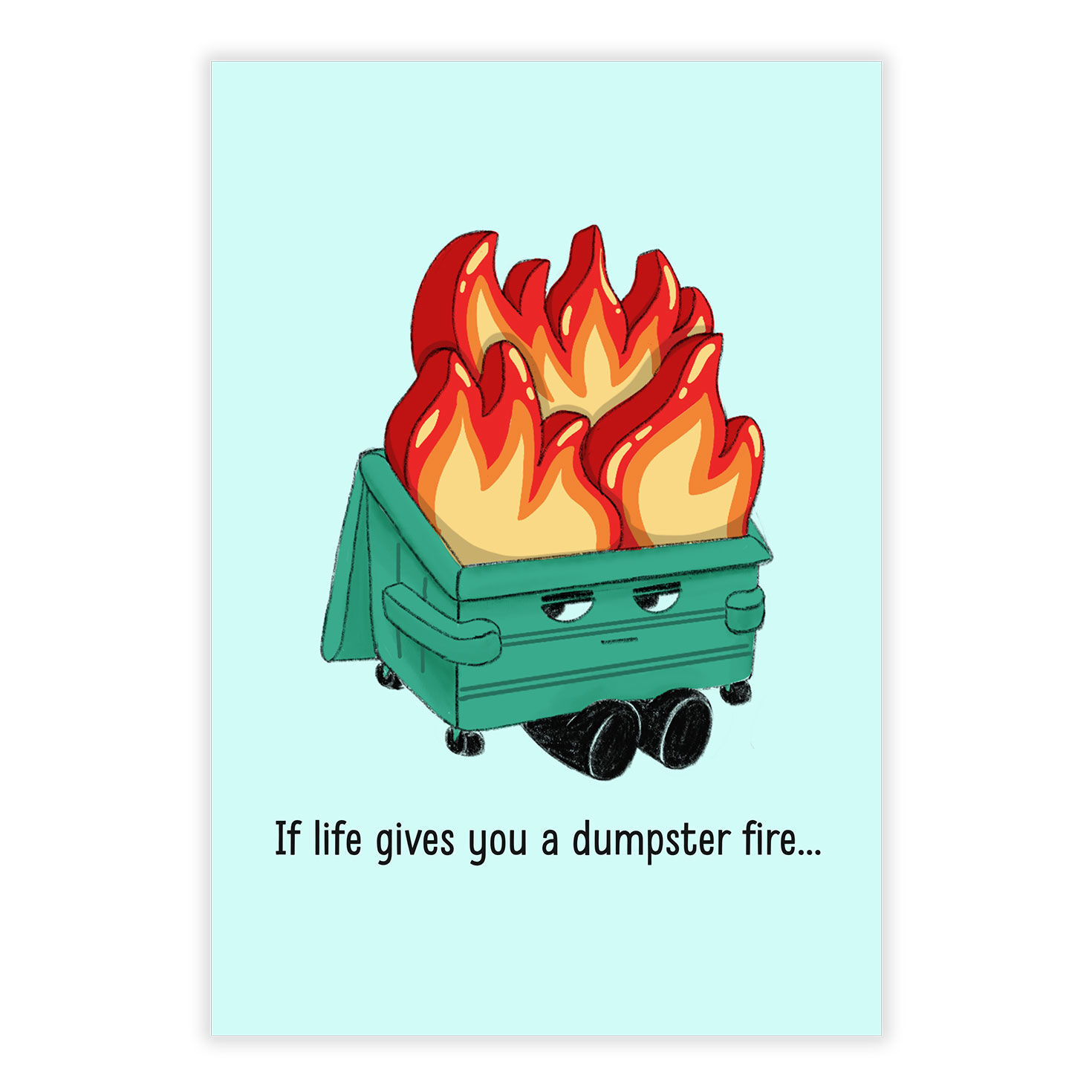 Dumpster Fire eCard, , large image number 2