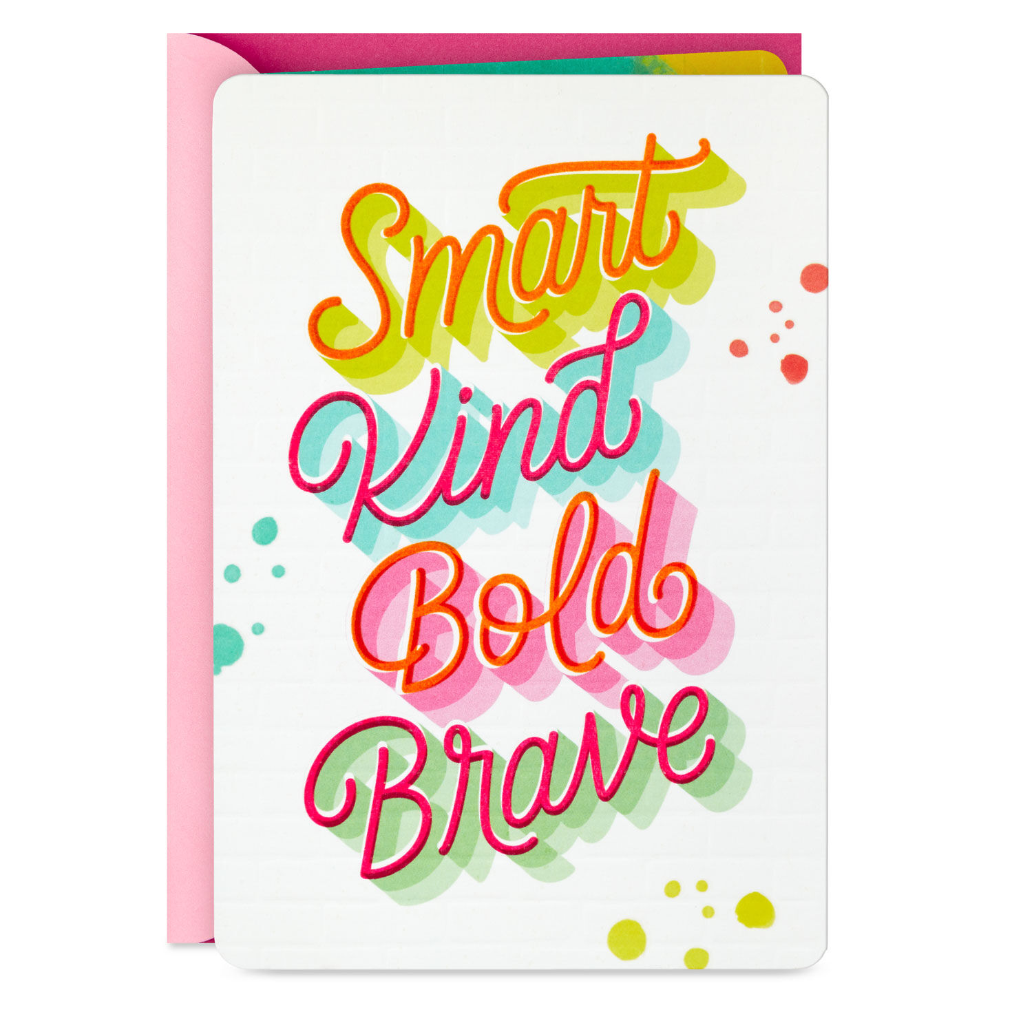 Smart, Kind, Bold, Brave Birthday Card for Daughter