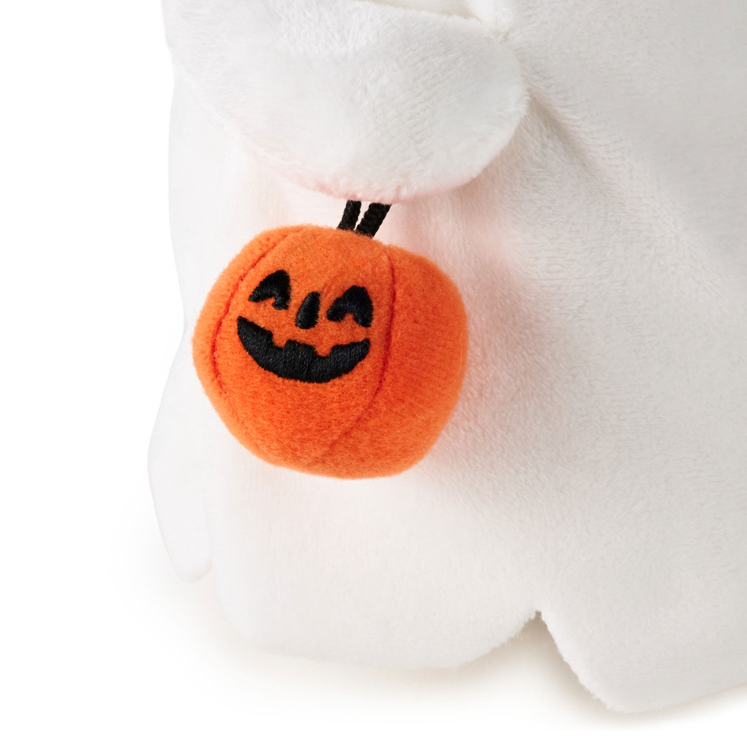 White Ghost Holding Pumpkin Plush  image number 4