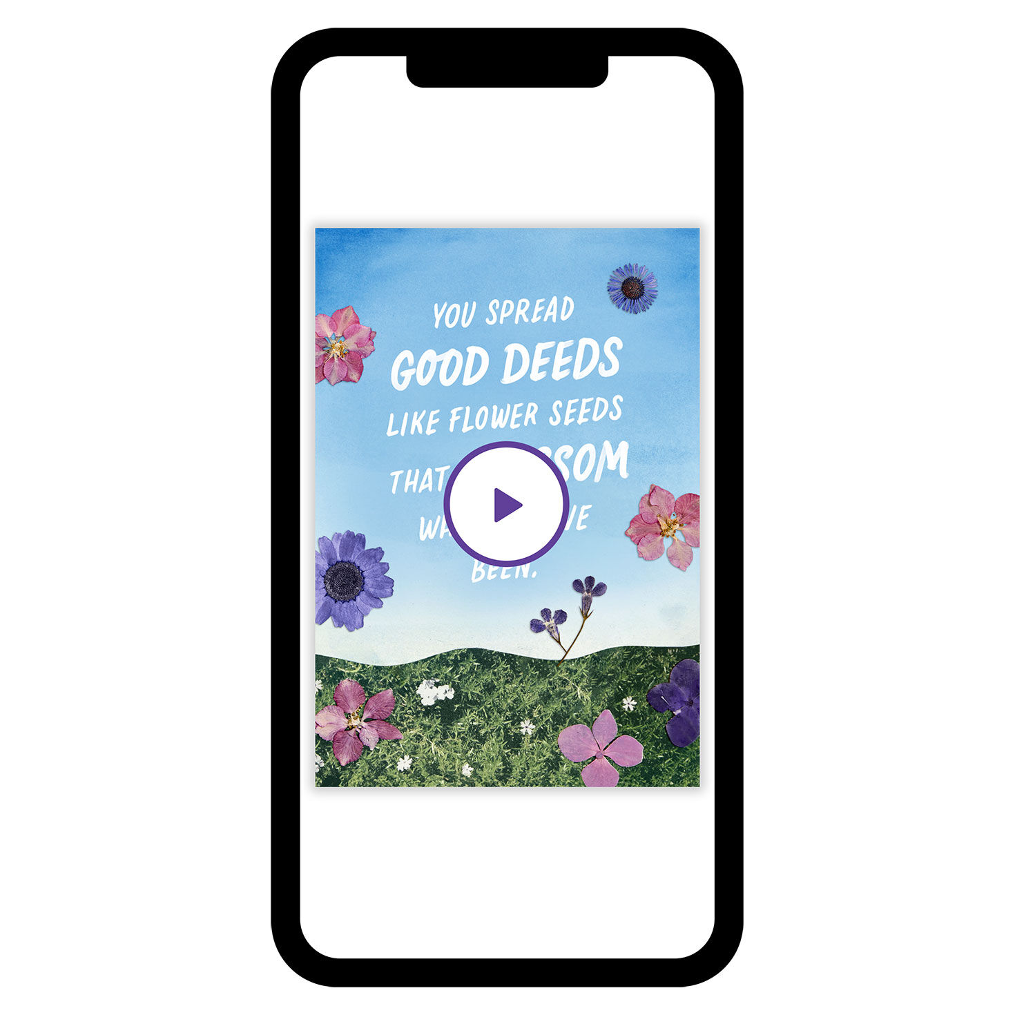 Good Deeds Blossom Thank You eCard