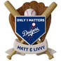 MLB Baseball Personalized Ornament, Dodgers™, , large image number 1
