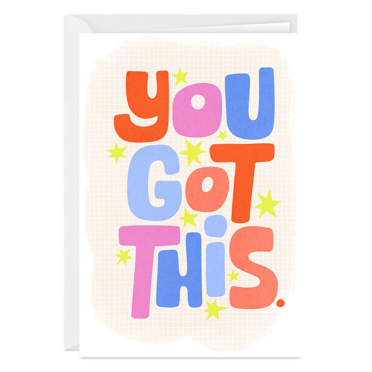Bold and Bright You Got This Custom Support Card