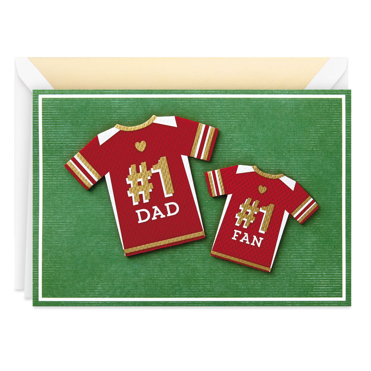 number one dad biggest fan fathers day card greeting