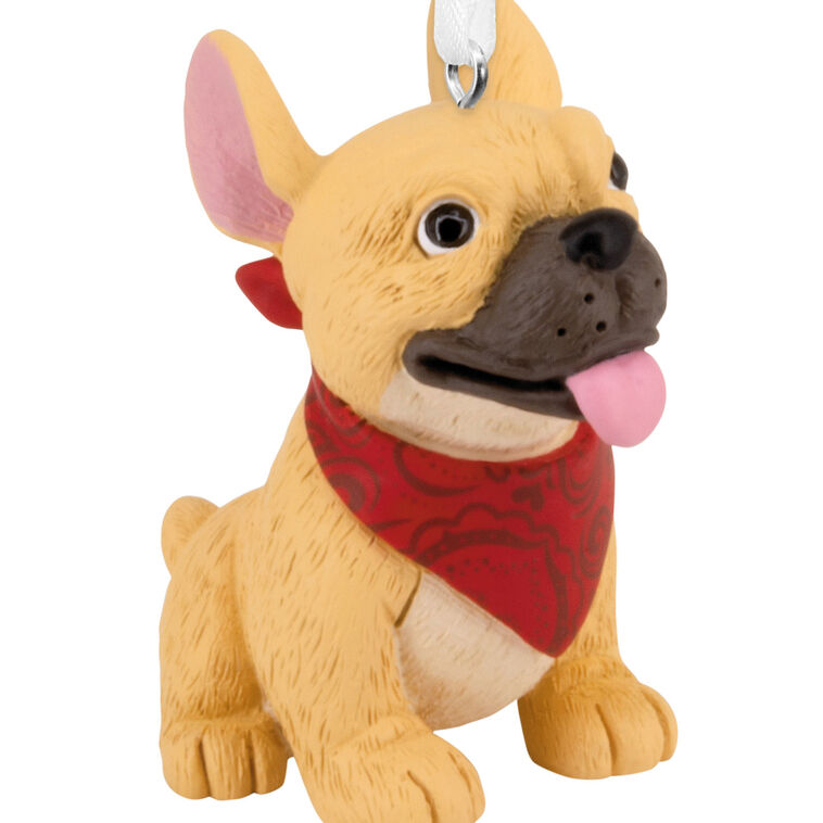 French Bulldog Christmas Ornament closeup view image number 5