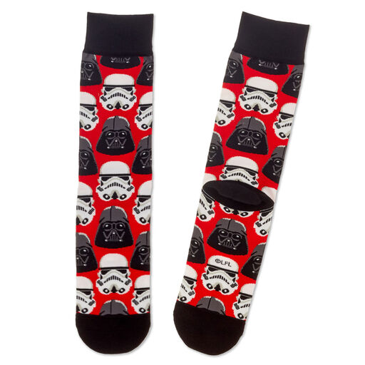 Star Wars™ Darth Vader™ and Stormtrooper™ Helmet Novelty Crew Socks, 