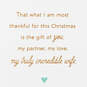 Thankful for the Gift of You Christmas Card for Wife, , large image number 2