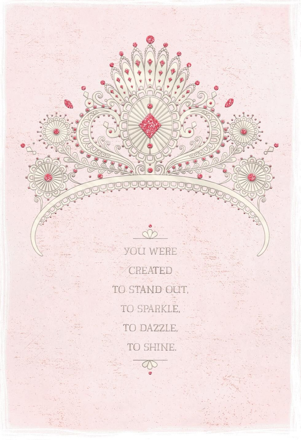Sparkle, Dazzle, Shine Quinceañera Card