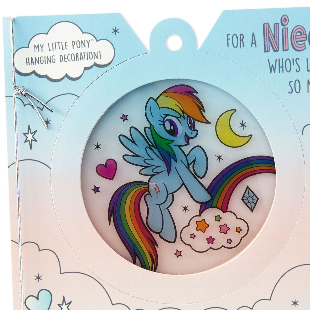 Hasbro My Little Pony Niece Birthday Card With Hanging