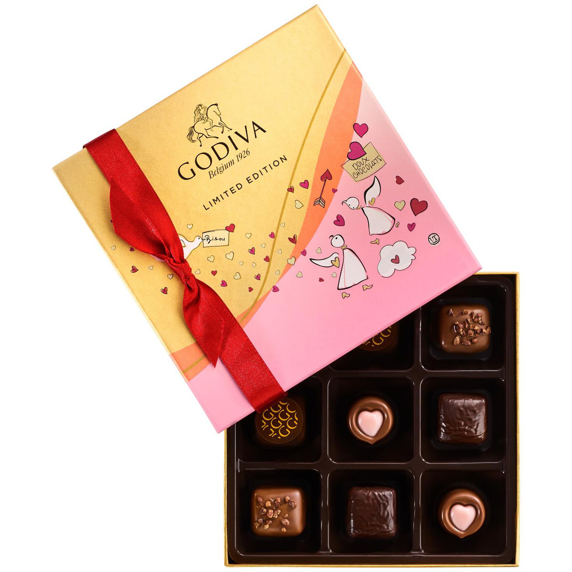 Godiva Assorted Chocolates Valentine S Day Gift Box 9 Pieces Candy Chocolate Hallmark
