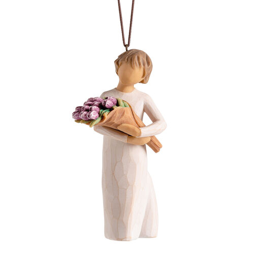 Willow Tree Surprise Tulip Bouquet Figurine Ornament, 4" H, 