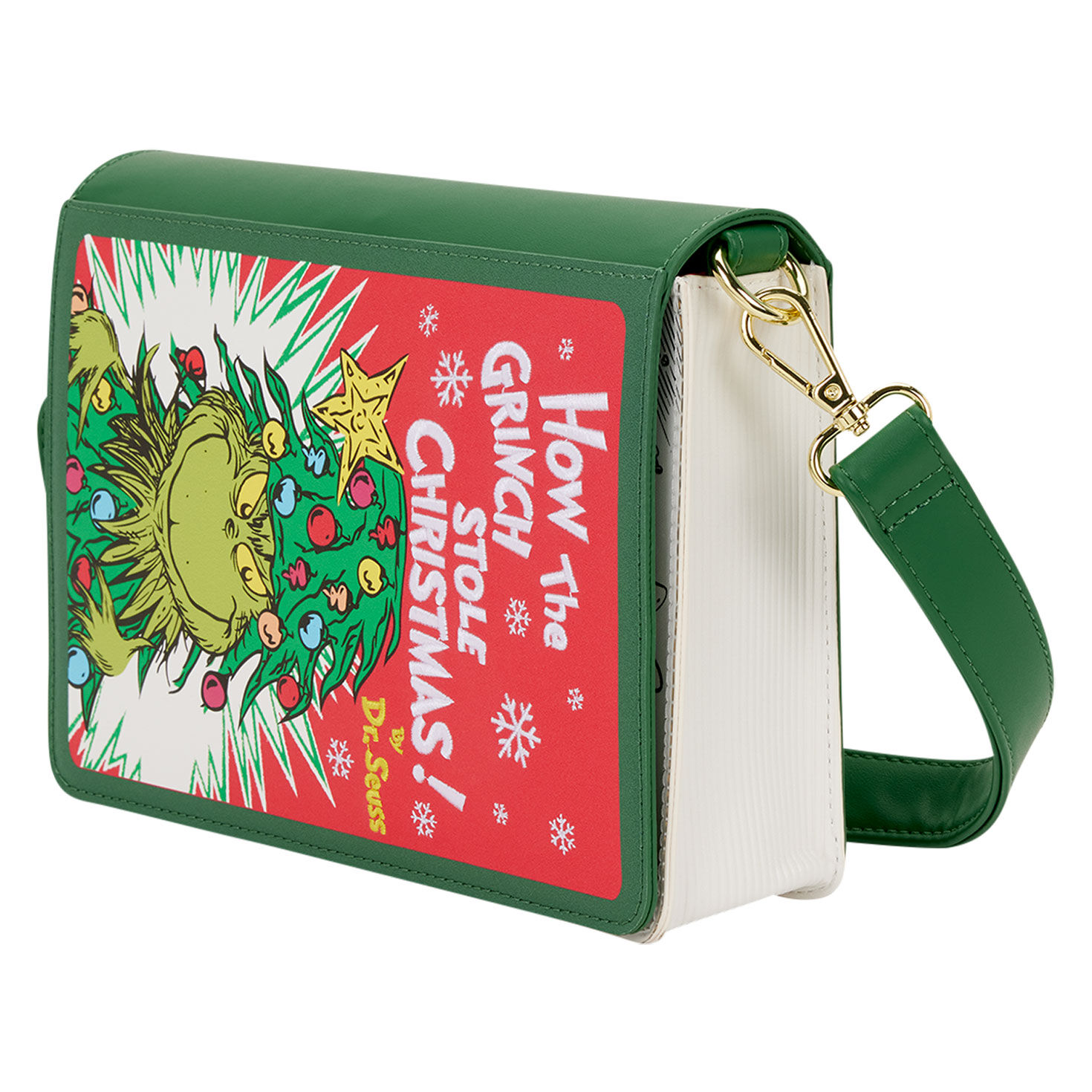 How the Grinch Stole Christmas Book Crossbody Purse side image number 4