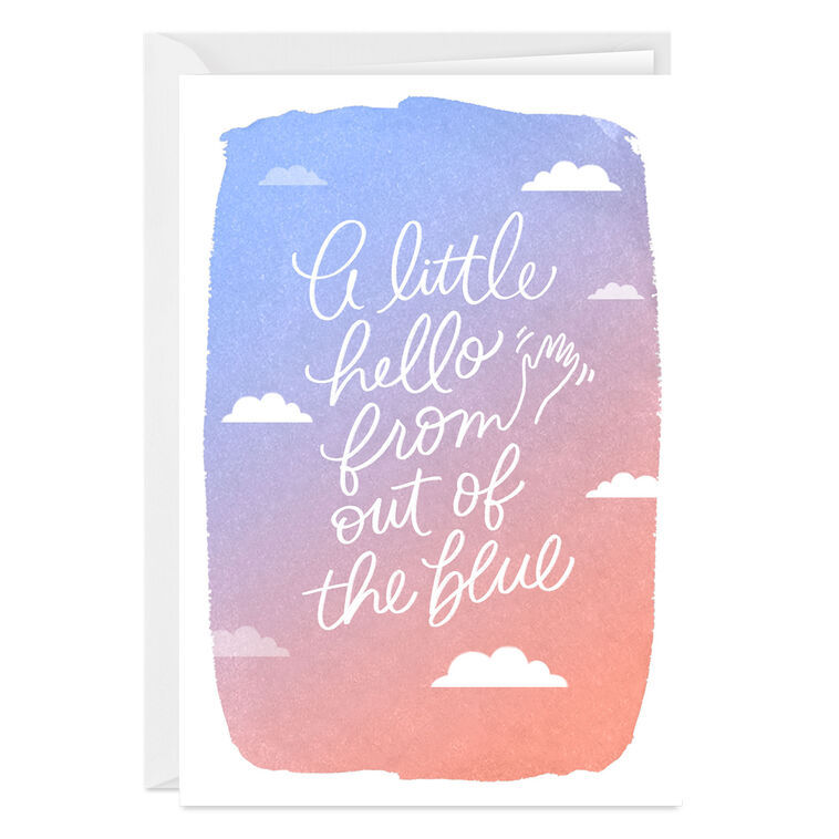 Little Hello Clouds Custom Card
