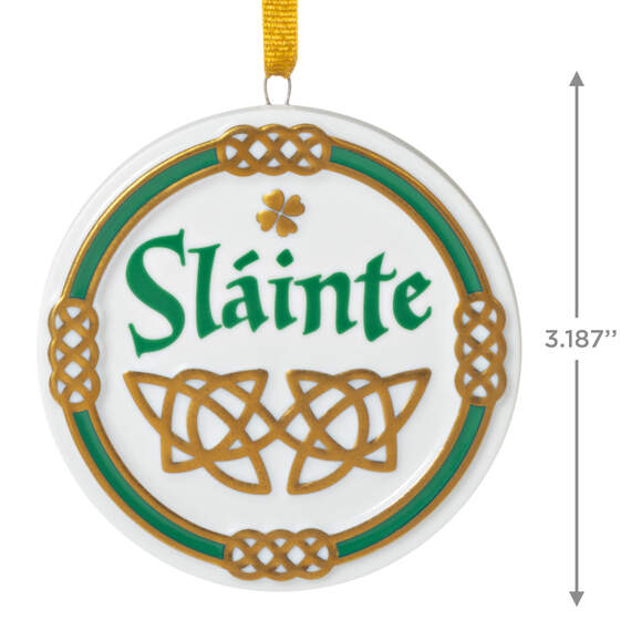 An Irish Toast Sláinte Porcelain Ornament, , large image number 3