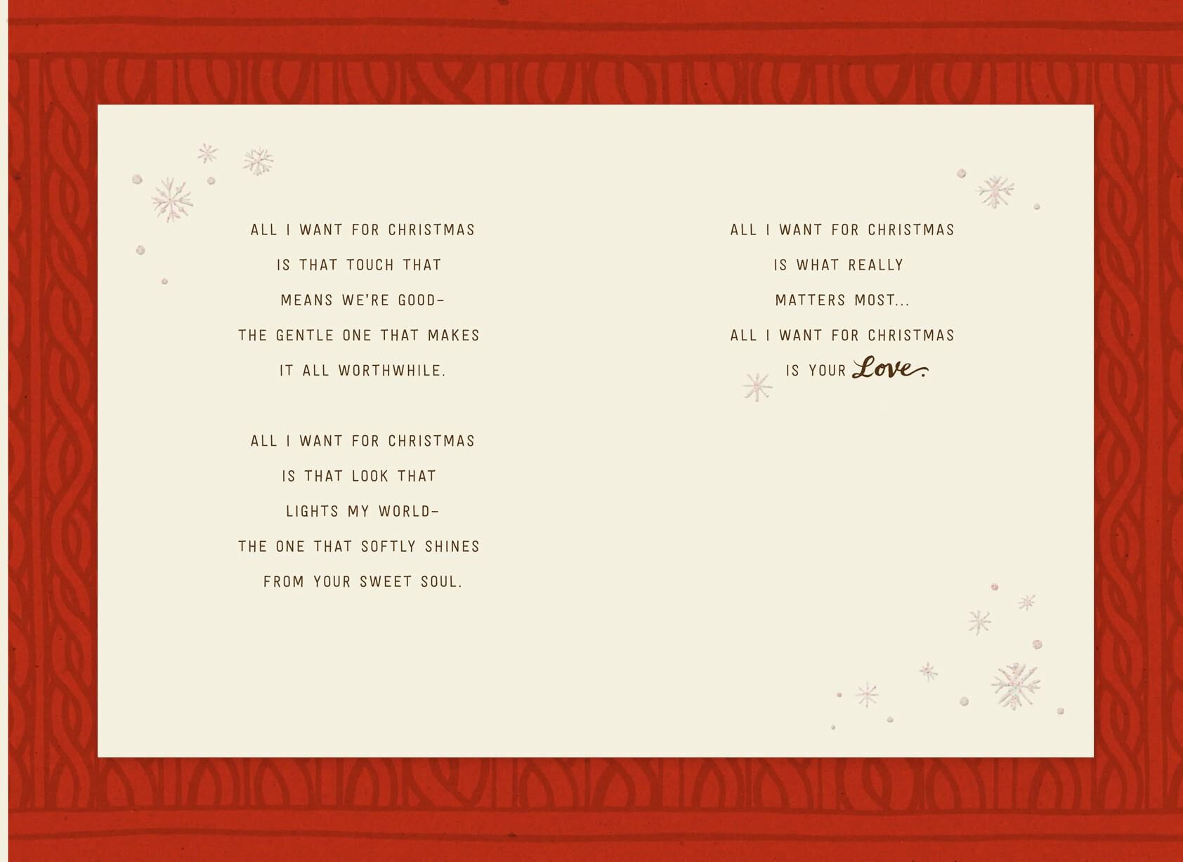 All I Want Is You Christmas Card