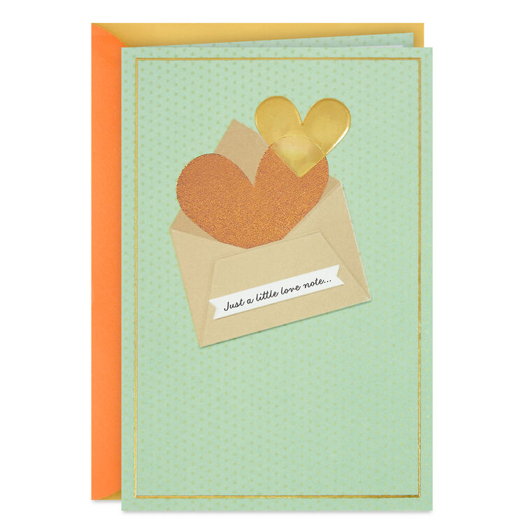 Just a Little Love Note Romantic Love Card
