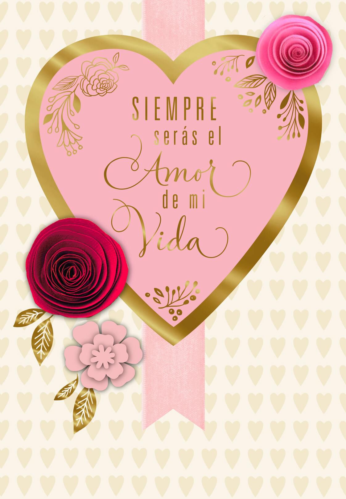 Love of My Life Spanish-Language Valentine's Day Card for Her