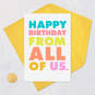 Group Gift Funny Birthday Card From Us, , large image number 5