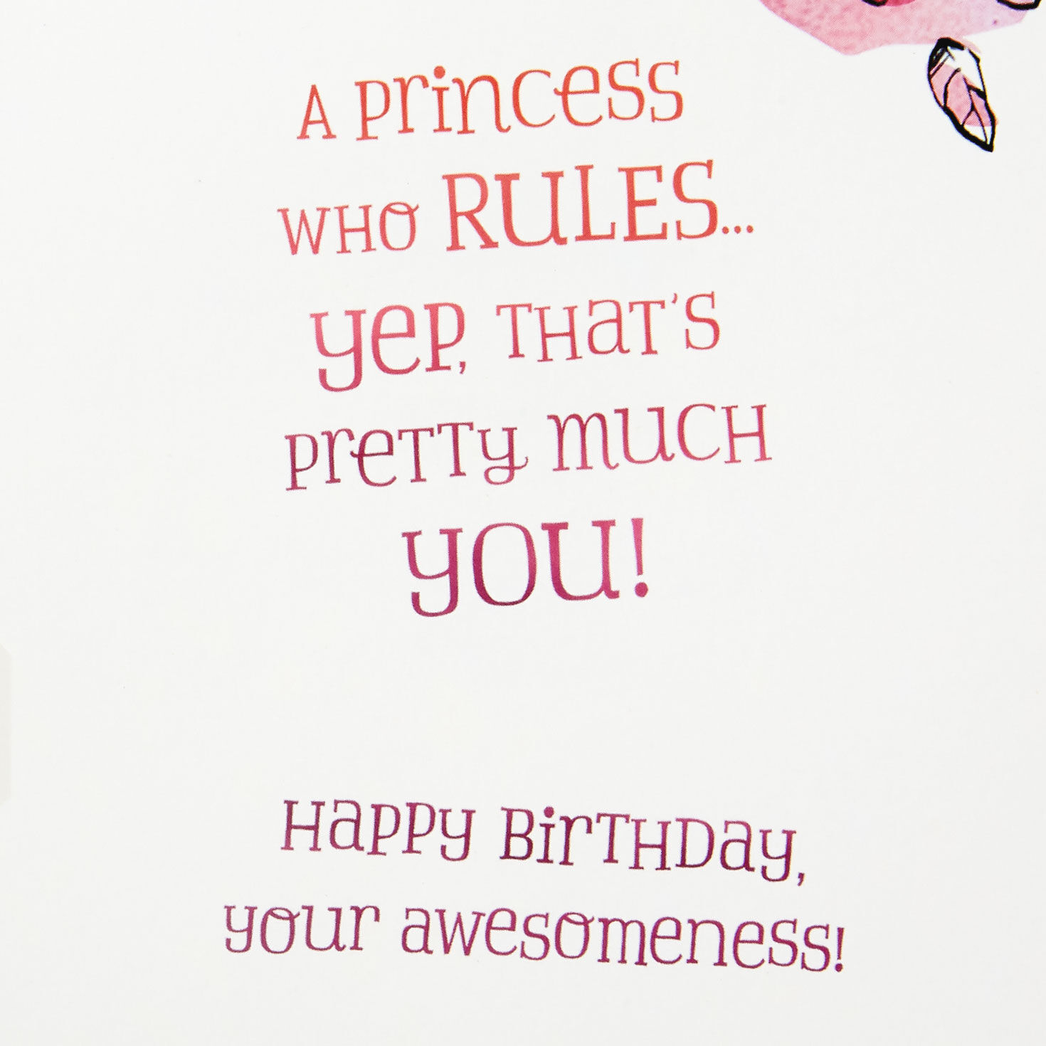 Disney Princesses Musical Birthday Card for Kids Sentiment image number 2
