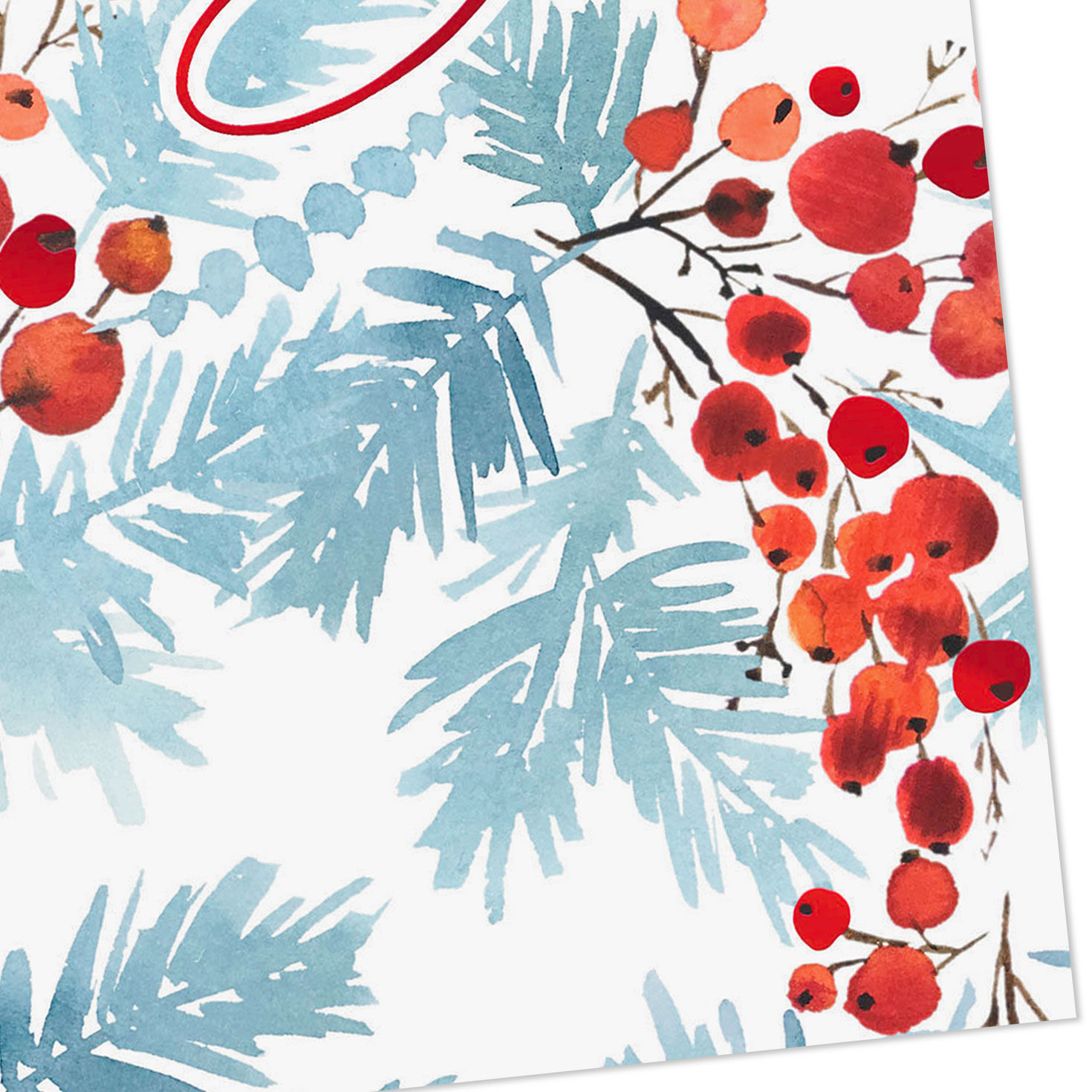 Pine Sprigs and Berries Christmas Cards Cover Detail image number 5