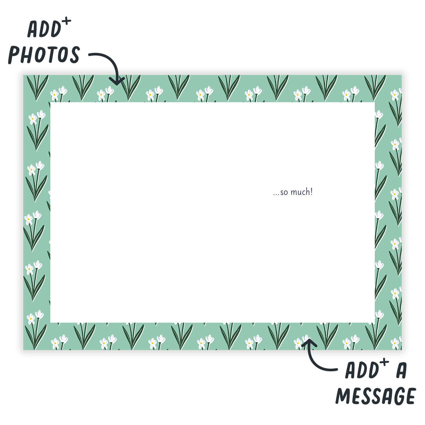 Pink Flowers Stamp Miss You eCard, , large image number 3