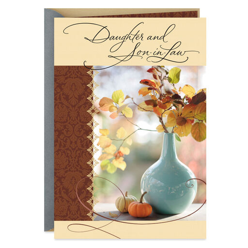 Grateful for You Thanksgiving Card for Daughter and Son-in-Law, 