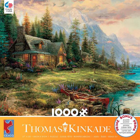 Thomas Kinkade Father's Perfect Day 1000-Piece Puzzle, , large image number 1