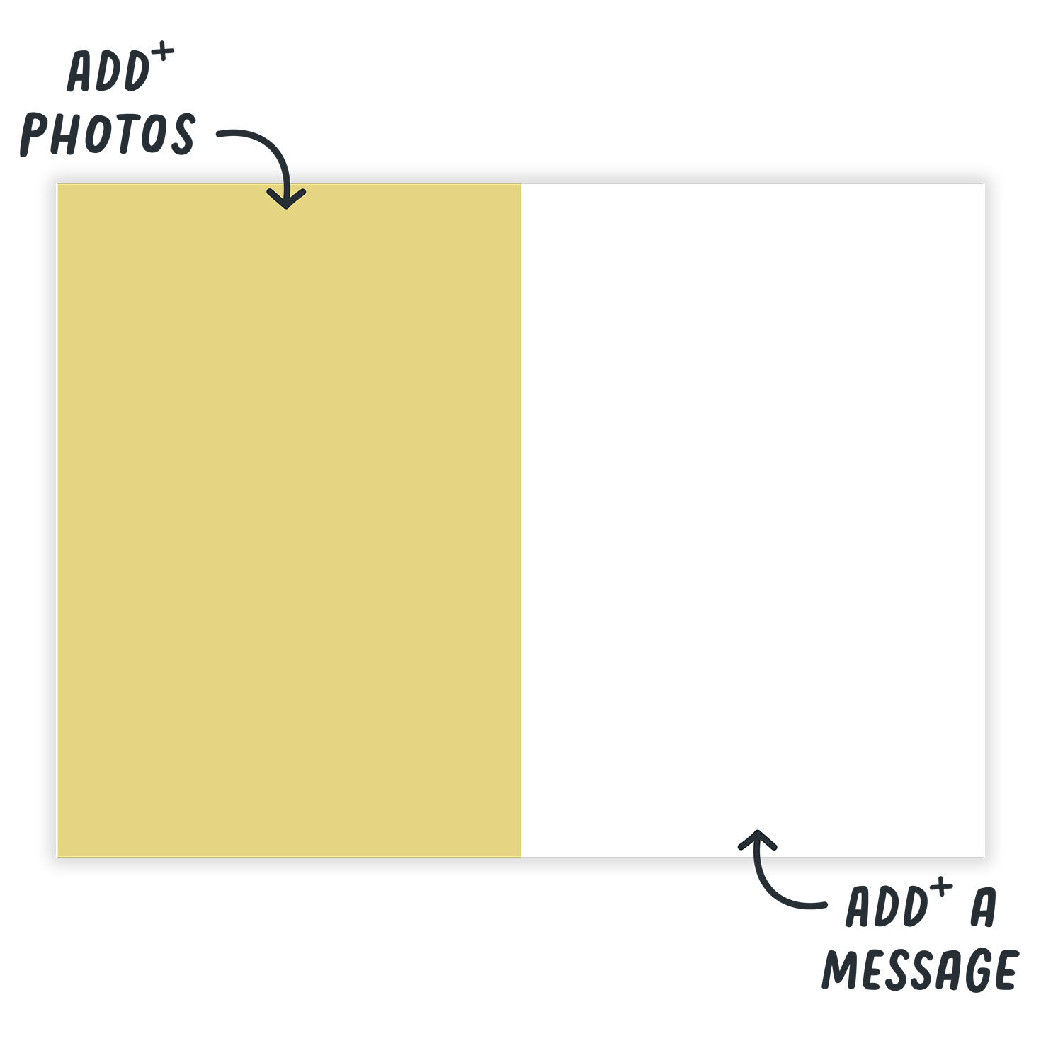 White Daisies on Blue Personalized Card Open Card indicating personalization image number 3