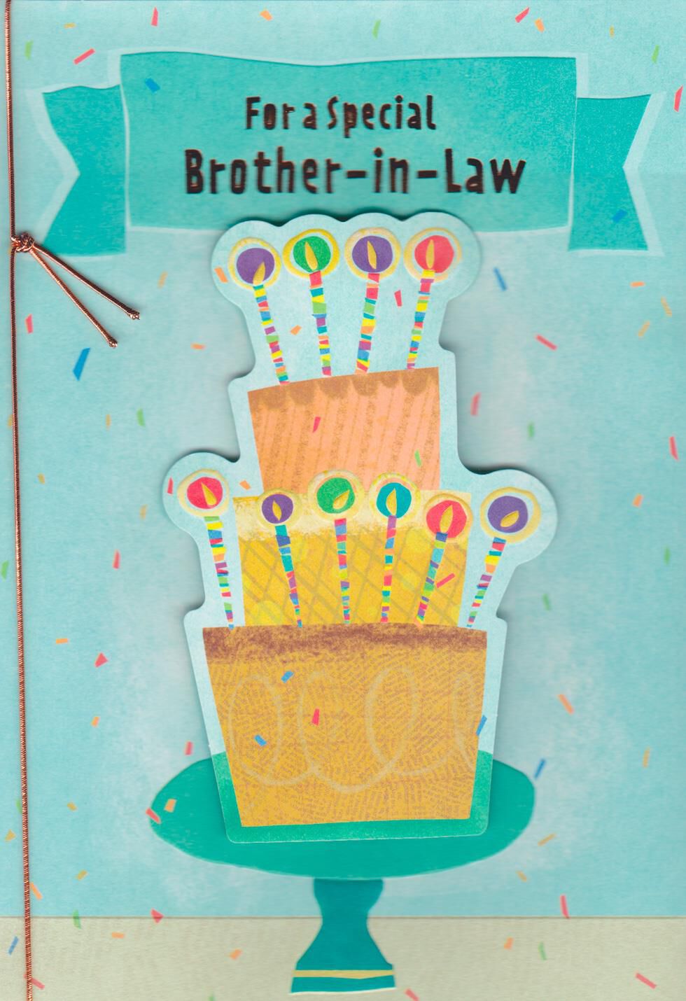 Layer Cake Birthday Card for Brother-in-Law