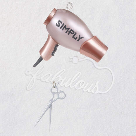 Simply Fabulous Hairstylist Ornament, , large