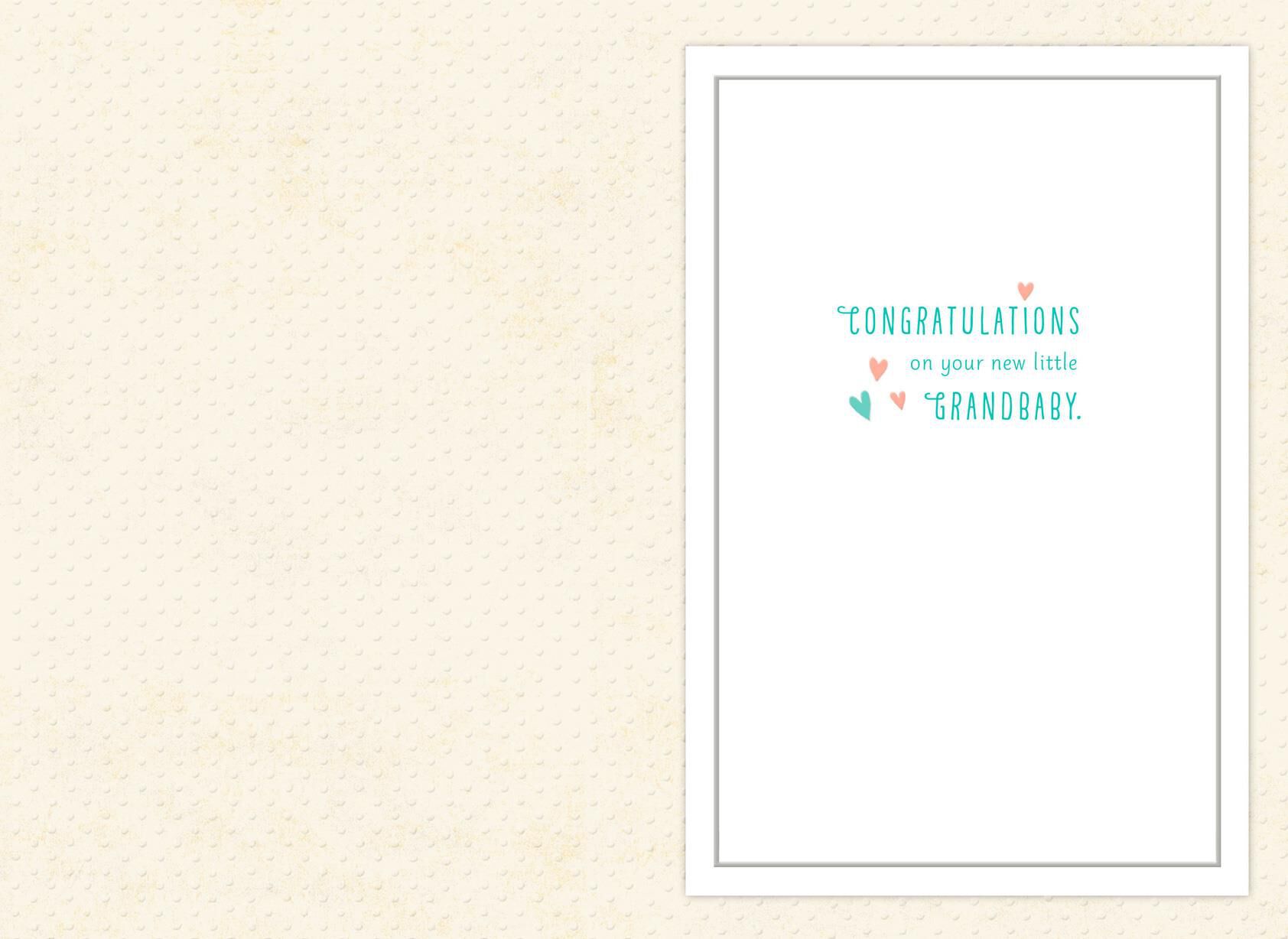 Warm and Cuddly New Grandchild Baby Card