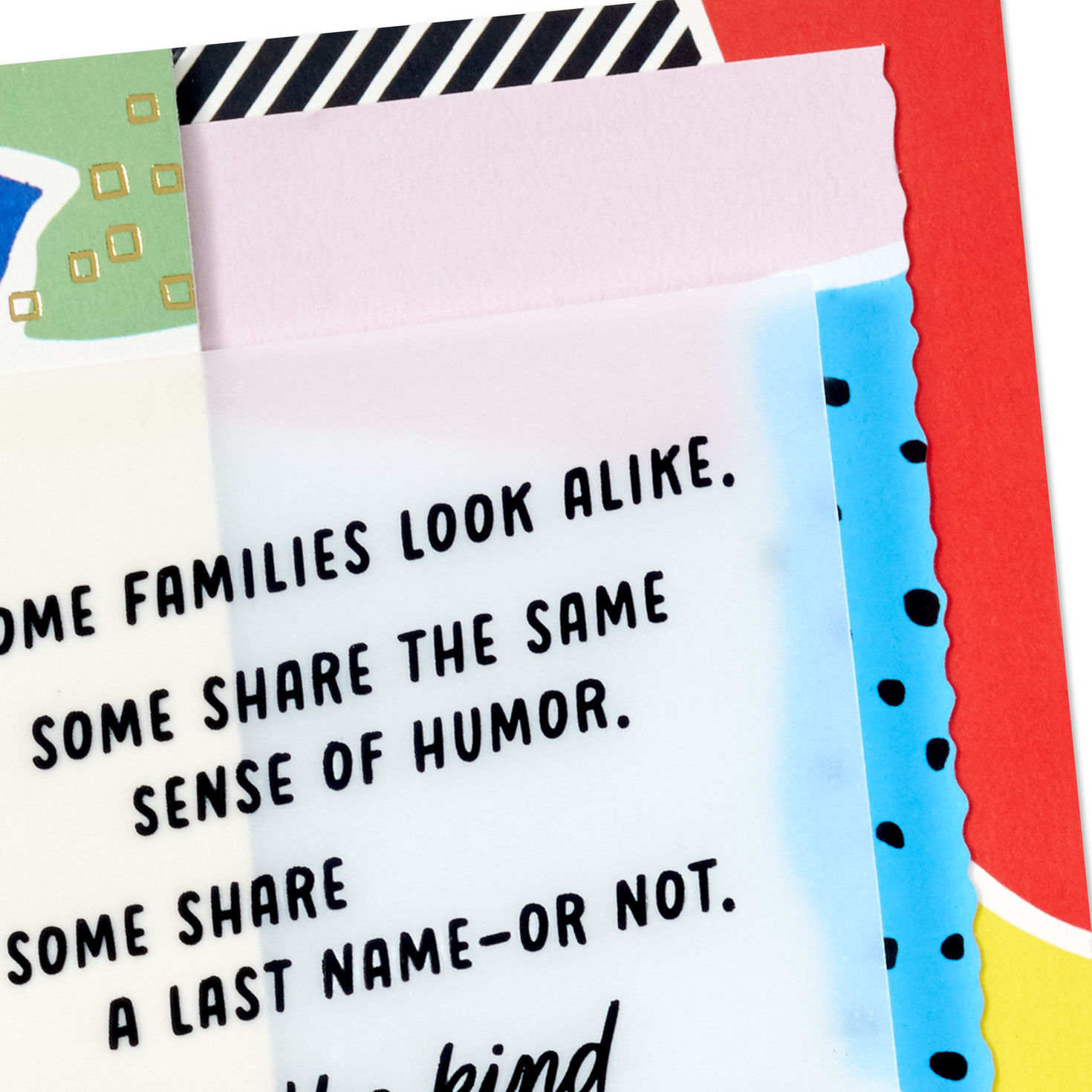 Our Kind of Family Abstract Shapes Birthday Card, , large image number 4