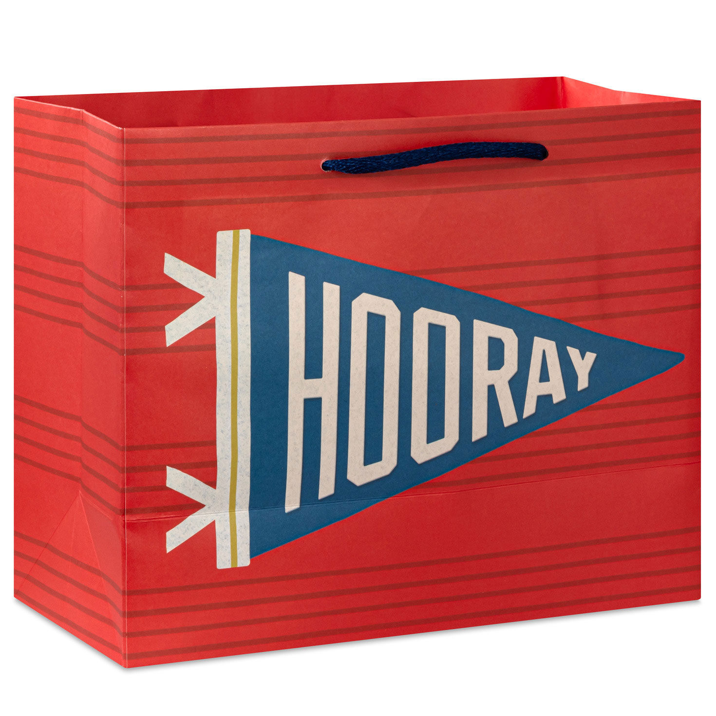 7.7" Hooray Pennant Medium Horizontal Gift Bag for only USD 3.49 | Hallmark