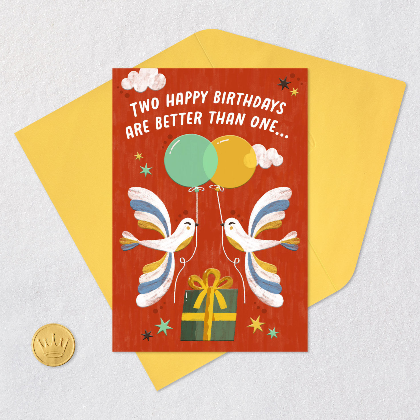 Wishing Both of Us Good Times Shared Birthday Card, , large image number 5