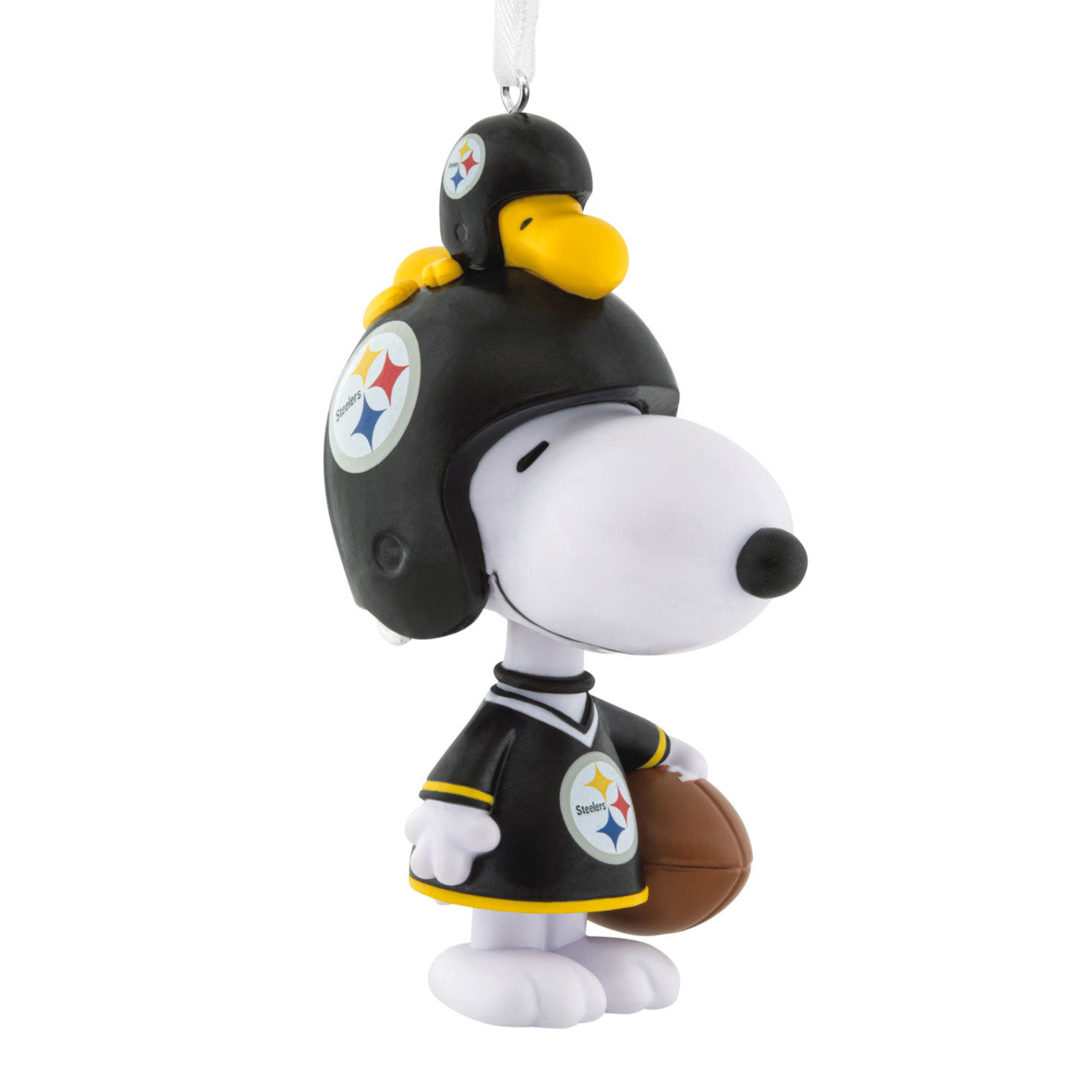 Peanuts® Snoopy & Woodstock NFL Pittsburgh Steelers Bobblehead Hallmark Ornament