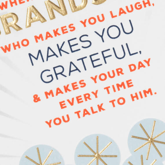 Grateful for a Grandson Like You Birthday Card, , large image number 4