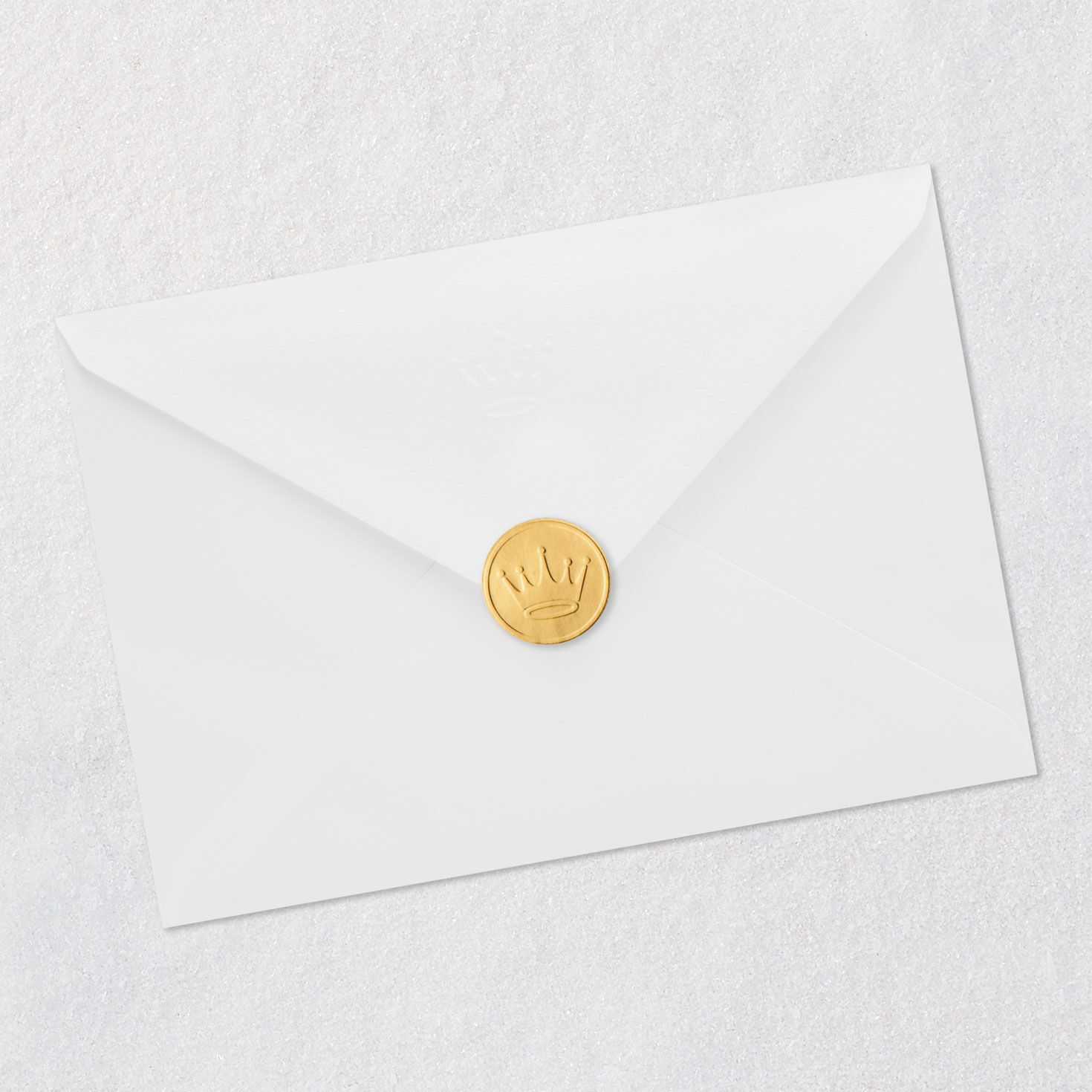 Gold Sun on Black Father's Day Card Envelope Back with Seal image number 8