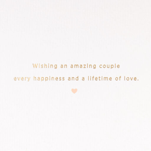 Wishing a Lifetime of Happiness Wedding Card, 