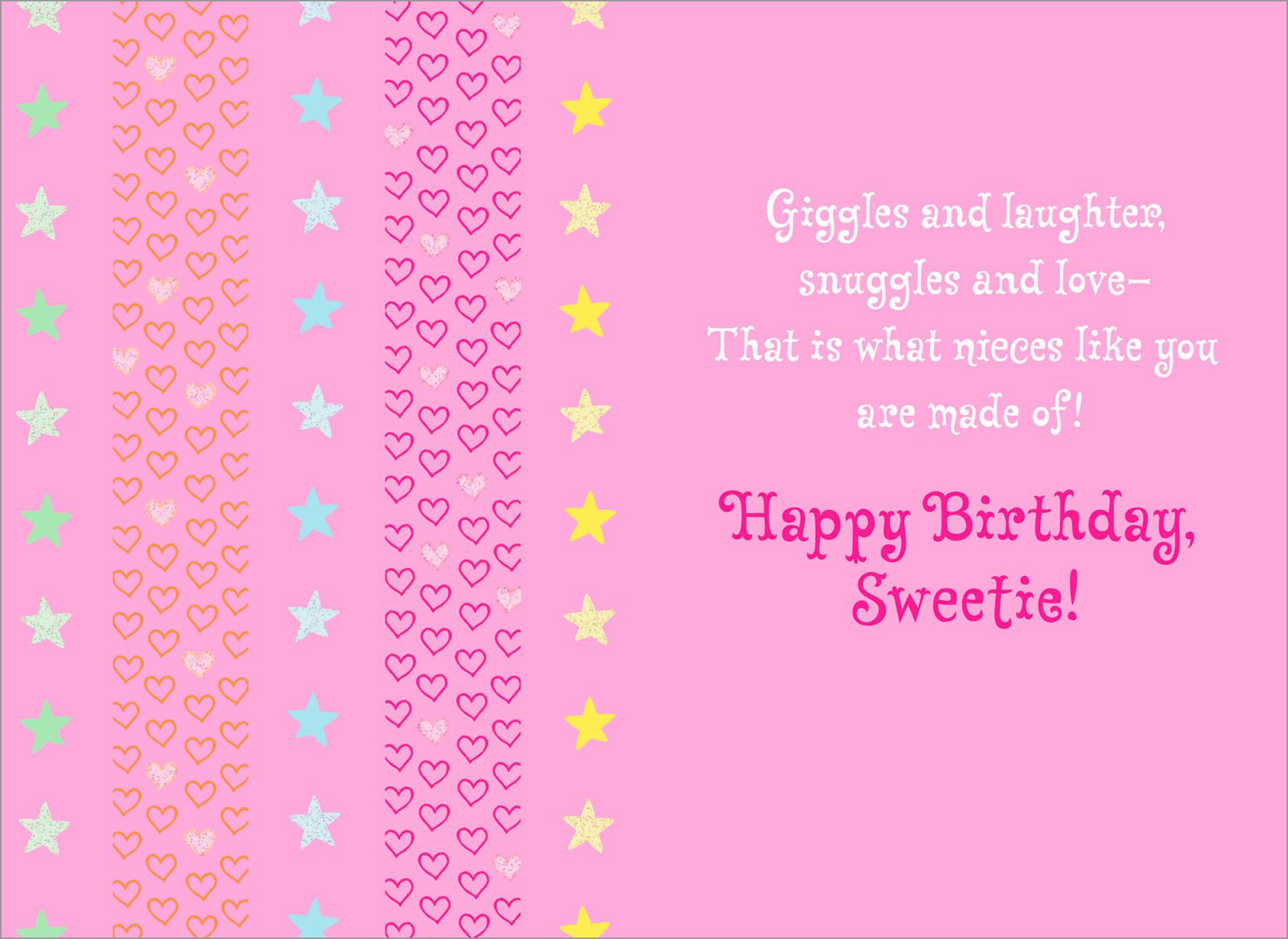 Unicorn Birthday Card for Niece