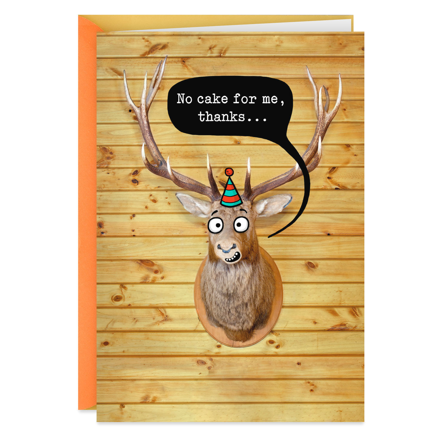 Mounted Deer Head Funny Birthday Card