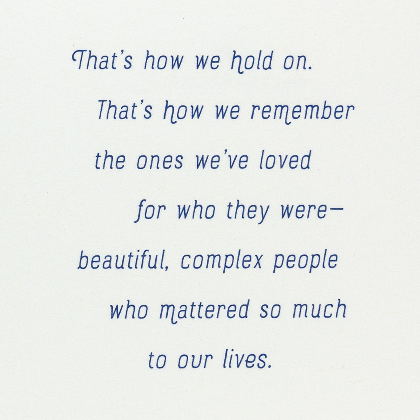 Blue Marble and Heart Sympathy Card Sentiment image number 2