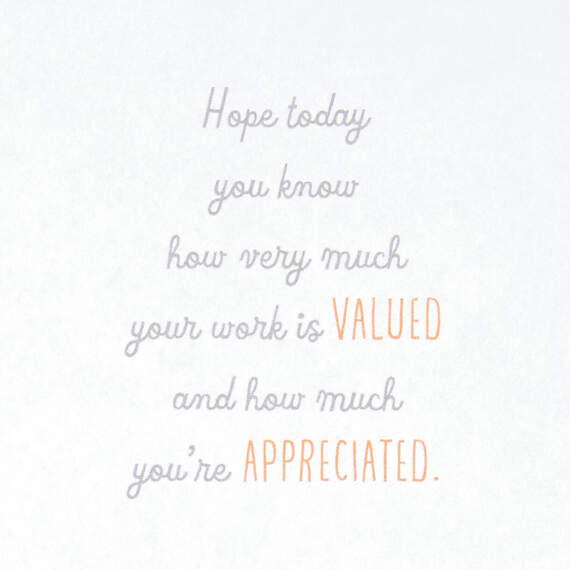 You're Valued and Appreciated Administrative Professionals Day Card, , large image number 2